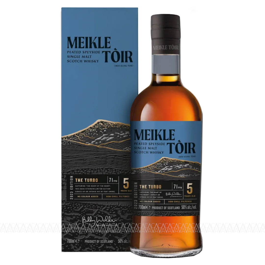 GlenAllachie Meikle Toir 5 Years Old The Turbo Peated Single Malt Scotch Whisky 50% 700ml