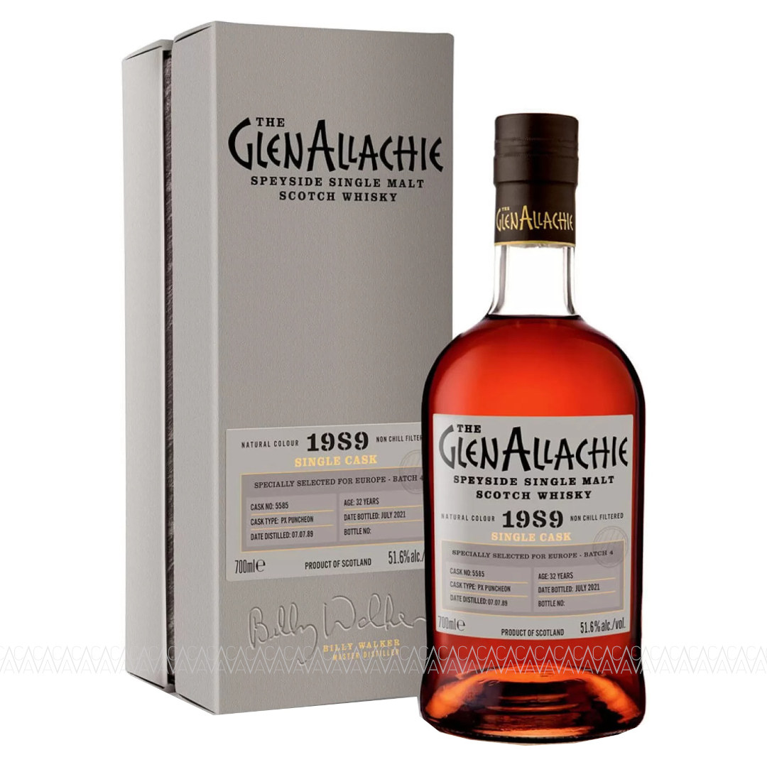 GlenAllachie 1989 PX Puncheon #5585 Cask 32 Years Old Single Malt Scotch Whisky 51,6% 700ml