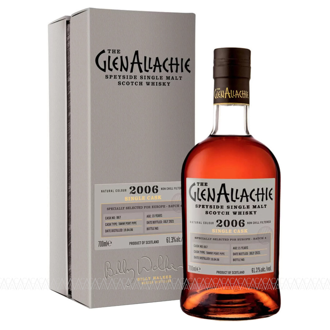 GlenAllachie 2006 Tawny Port Pipe #867 Cask 15 Years Old Single Malt Scotch Whisky 61,3% 700ml