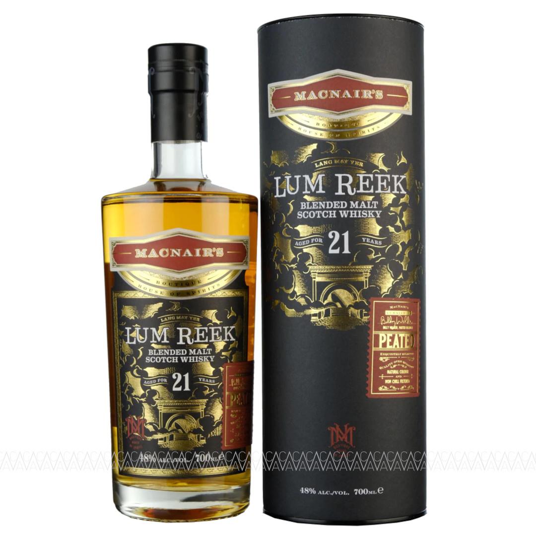 MacNair's Lum Reek 21 Years Old Peated Blended Malt Scotch Whisky 700ml