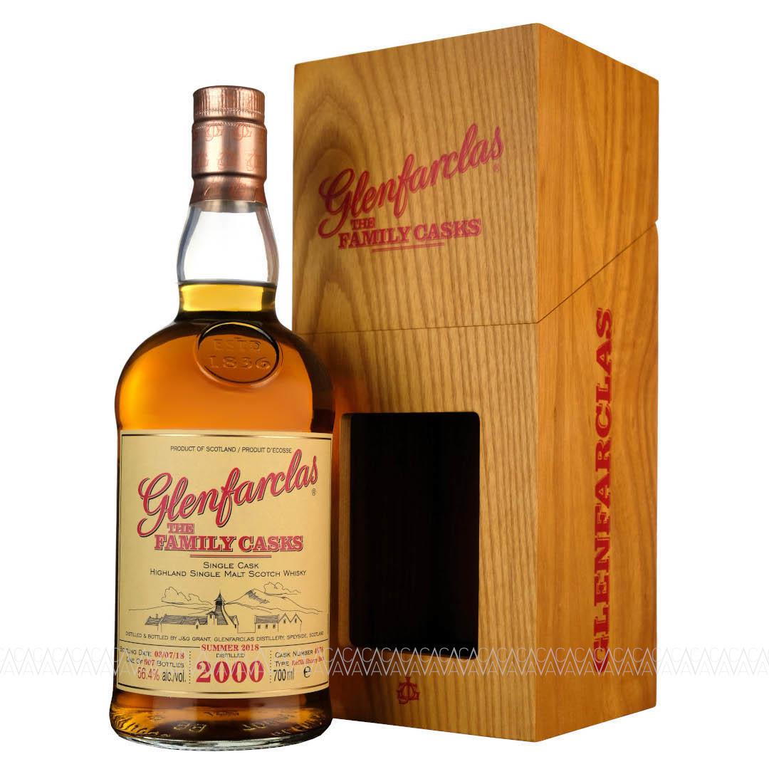 Glenfarclas Family Casks 2000-2018 Cask No. 4076 Single Malt Scotch Whisky 56.4% alc. 700ml