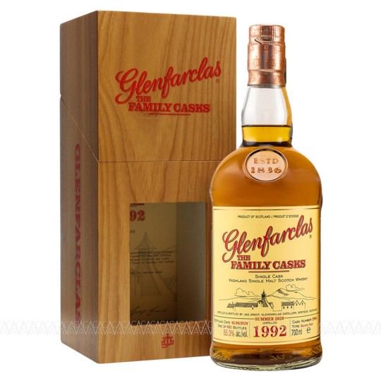 Glenfarclas Family Casks 1992-2020 Cask No.2904 Single Malt Scotch Whisky 55.9% alc. 700ml