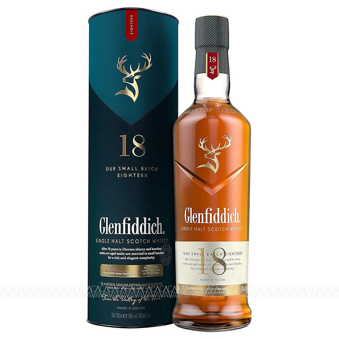 Glenfiddich 18 Years Old Small Batch Reserve Single Malt Scotch Whisky 700ml
