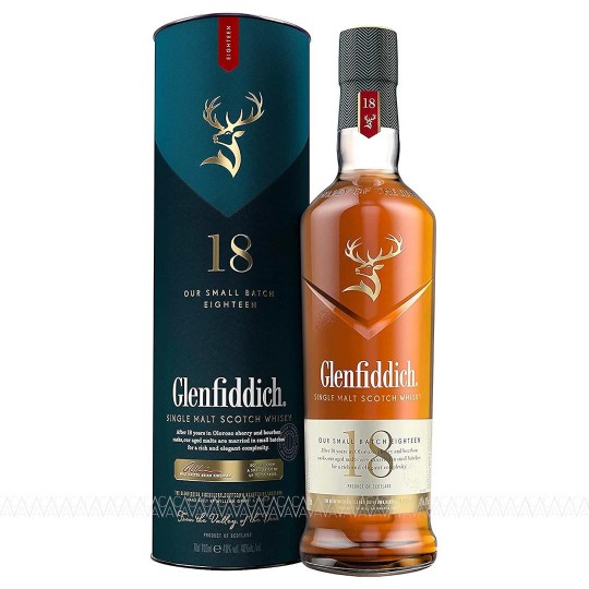 Glenfiddich 18 Years Old Small Batch Reserve Single Malt Scotch Whisky 700ml