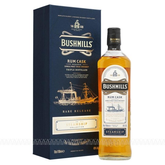Bushmills Steamship Collection Rum Cask Reserve Single Malt Irish Whiskey 700ml