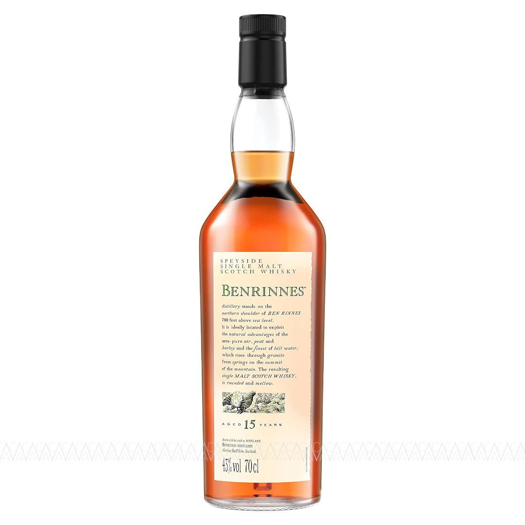 Flora & Fauna Benrinnes 15 Years Old Single Malt Scotch Whisky 700ml