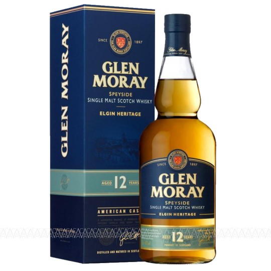 Glen Moray 12 Years Old Single Malt Scotch Whisky 700ml