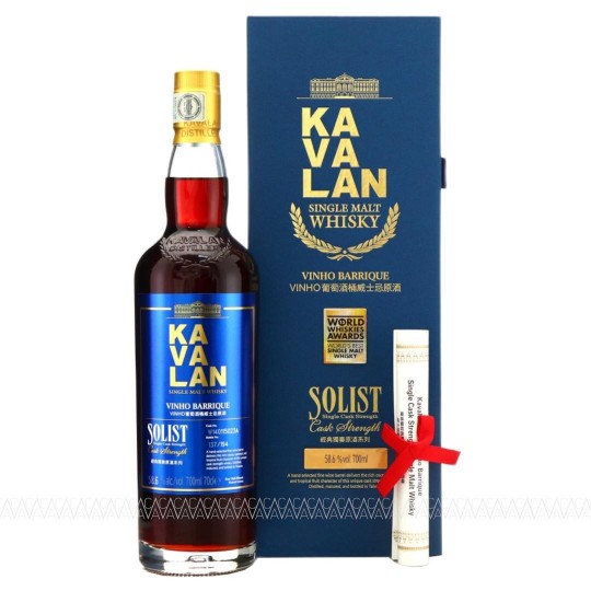 Kavalan Solist Vinho Barrique Cask Strength Single Malt Taiwanese Whisky 58,6% alc. 700ml