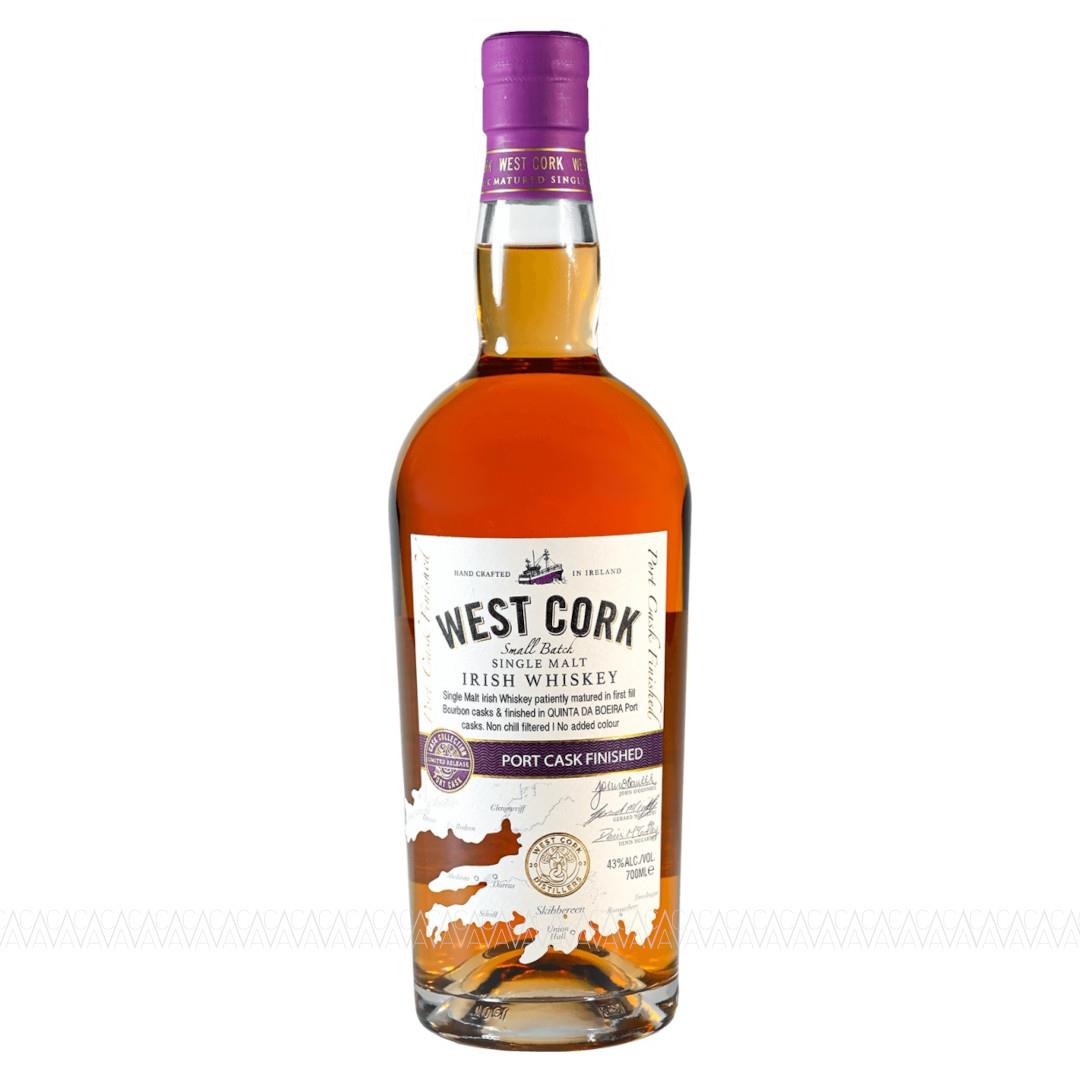 West Cork Port Cask Finish Single Malt Irish Whiskey 700ml