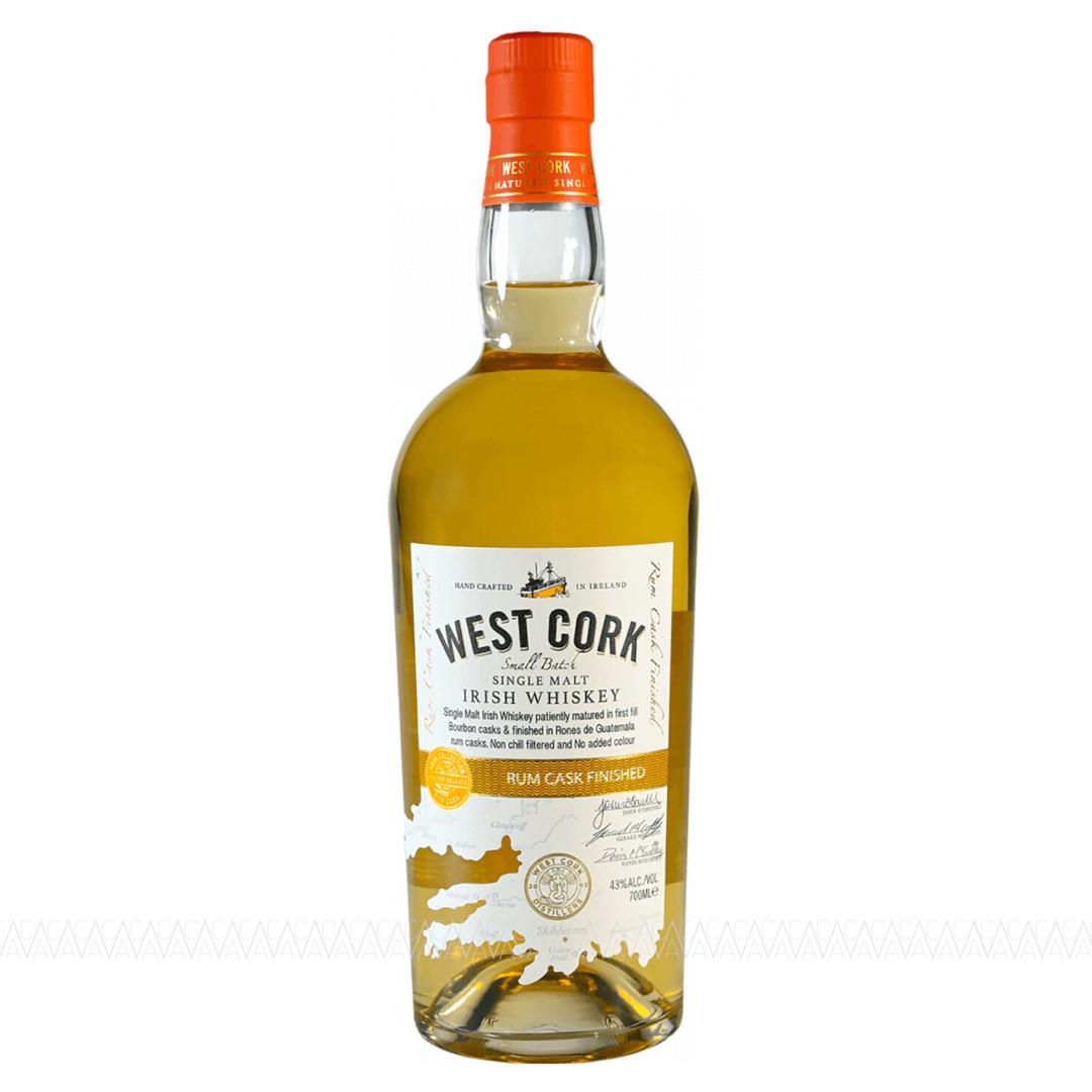 West Cork Rum Cask Finish Single Malt Irish Whiskey 700ml