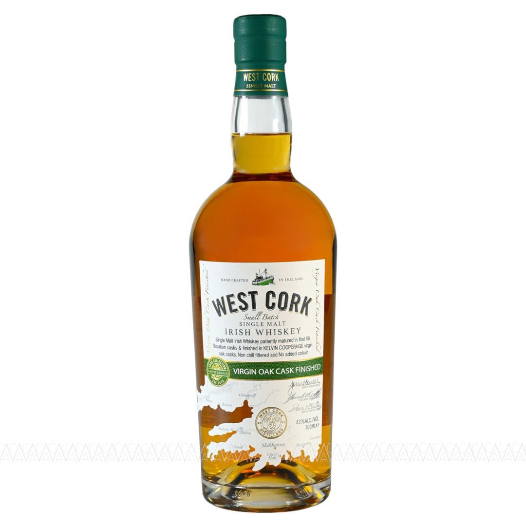 West Cork Virgin Oak Cask Finish Single Malt Irish Whiskey 700ml