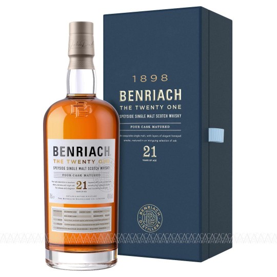 BenRiach The Twenty One 21 Years Old Single Malt Scotch Whisky 700ml