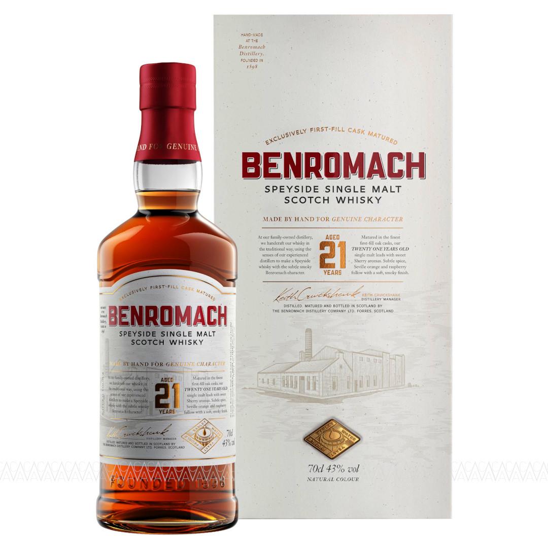 Benromach 21 Years Old Single Malt Scotch Whisky 700ml