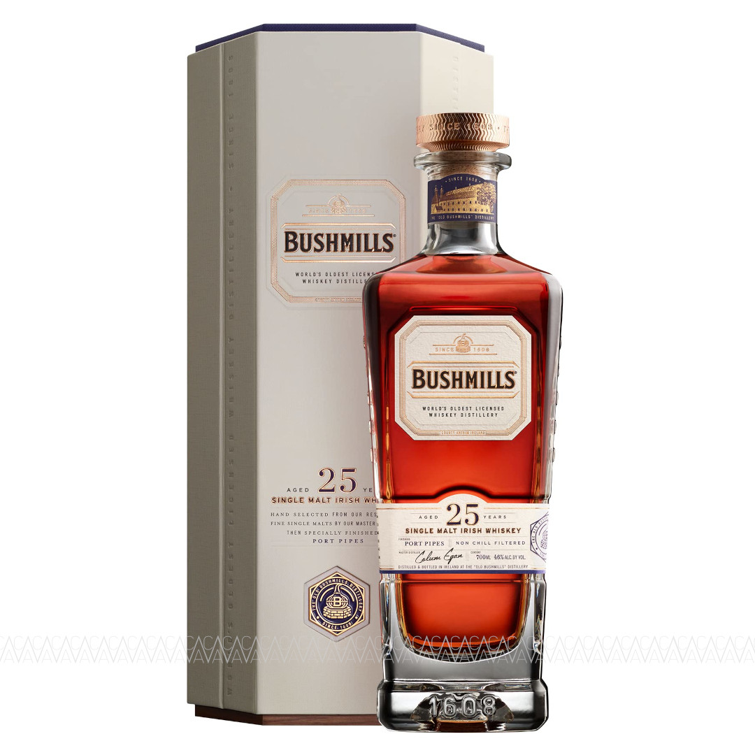 Bushmills 25 Years Old Single Malt Irish Whiskey 700ml