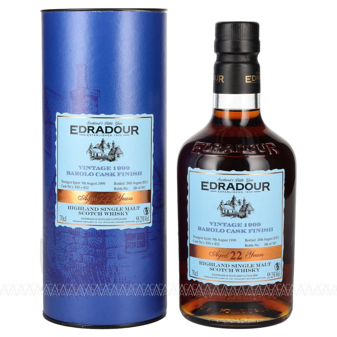 Edradour 22 Years Old Vintage 1999 Barolo Finish Single Malt Scotch Whisky 55,2% alc. 700ml