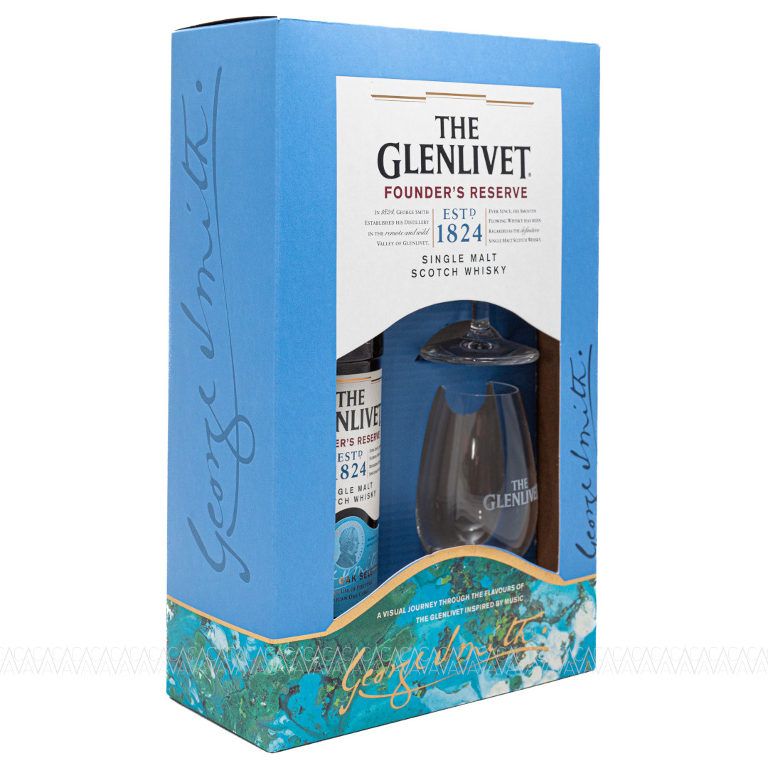 Glenlivet Founder's Reserve Single Malt Scotch Whisky 700ml + 2 Ποτήρια