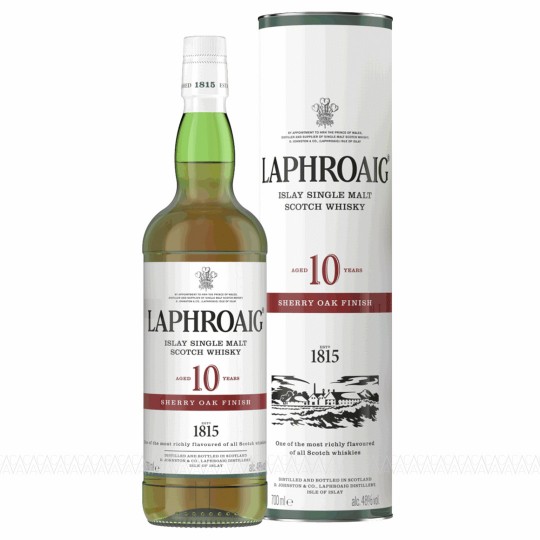 Laphroaig 10 Years Sherry Oak Finish Peated Single Malt Scotch Whisky 48% 700ml