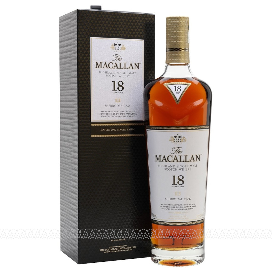 Macallan 18 Years Old Sherry Oak Single Malt Scotch Whisky 700ml