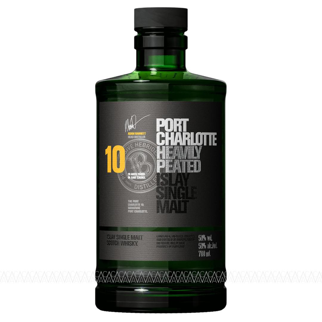 Bruichladdich Port Charlotte 10 Years Old Peated Single Malt Scotch Whisky 700ml