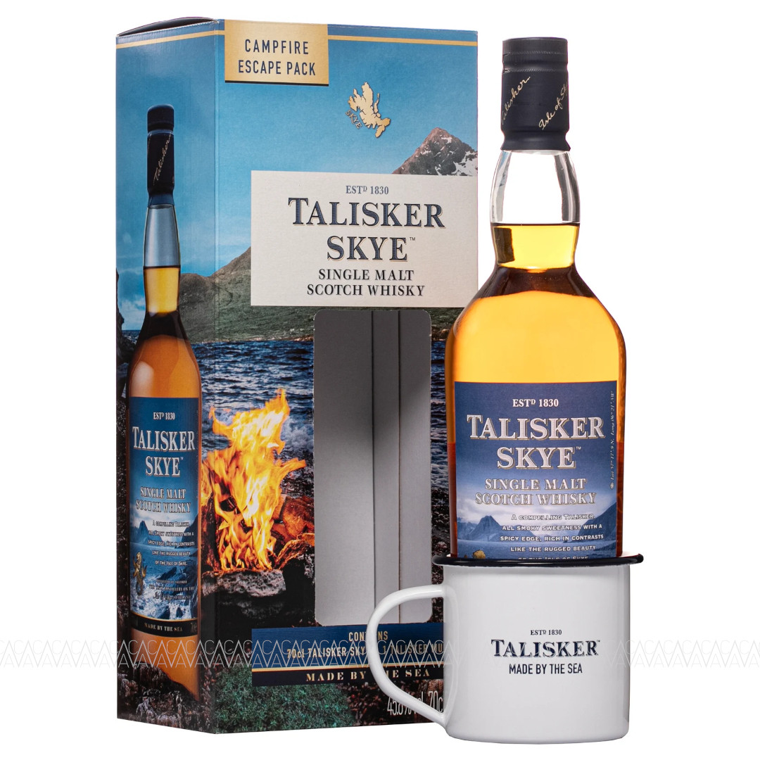 Talisker Skye Peated Single Malt Scotch Whisky Campfire Escape Pack + Κούπα