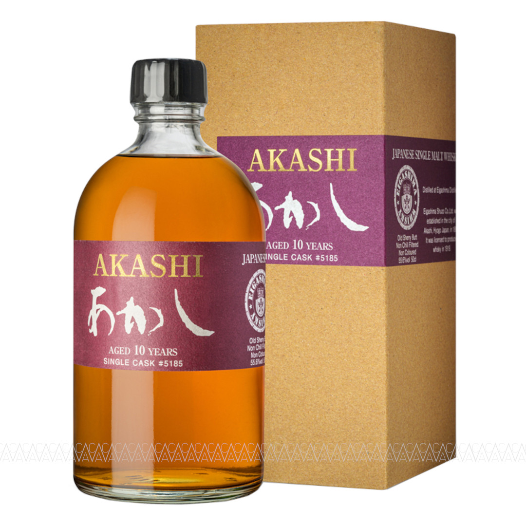 Akashi Single Cask 10 Years Old Sherry Butt Single Malt Japanese Whisky 55,6% 700ml
