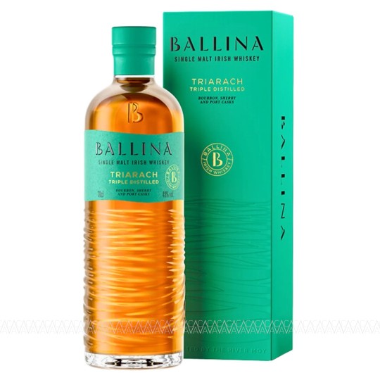 Ballina Triarach Triple Distilled Single Malt Irish Whiskey 700ml Ballina Triarach Triple Distilled Single Malt Irish Whiskey 700ml