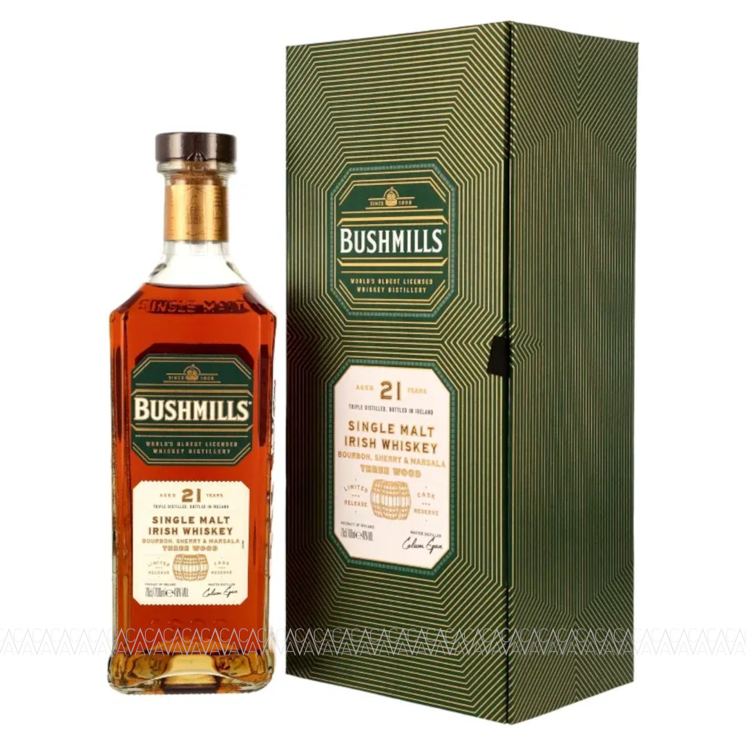Bushmills Three Woods 21 Years Old Single Malt Irish Whiskey 46% Limited Release 700ml