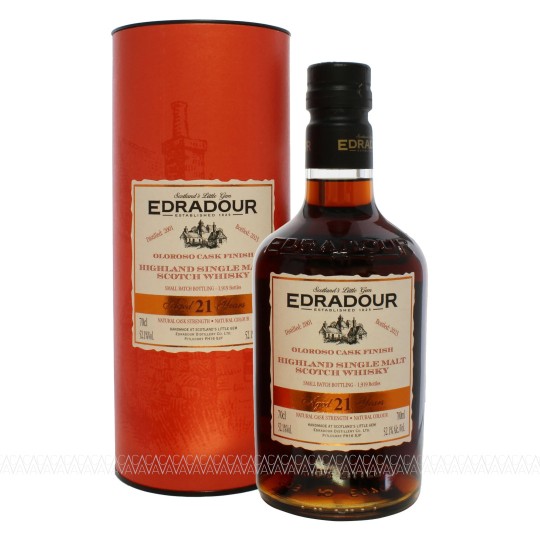 Edradour 21 Years Old Vintage 2001 Sherry Cask Finish Single Malt Scotch Whisky 52,1% 700ml