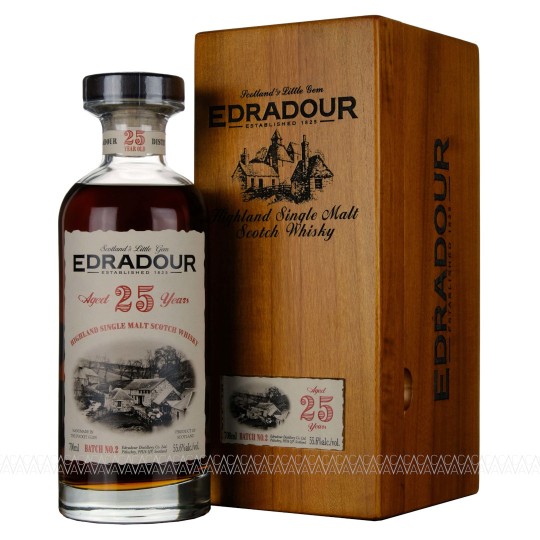 Edradour 25 Years Old Batch 2 Single Malt Scotch Whisky 55,6% Ibisco Decanter 700ml