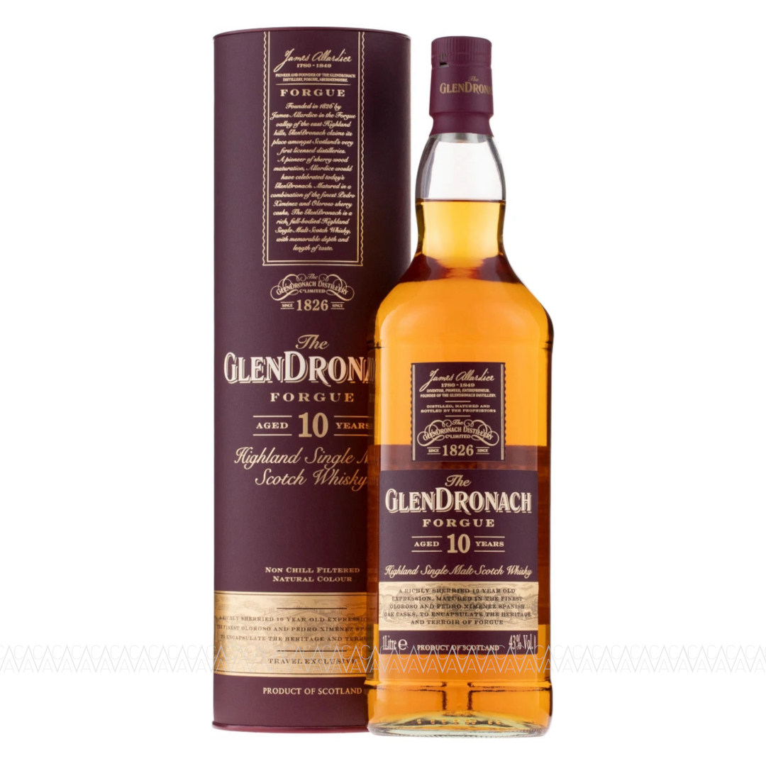 GlenDronach Forgue 10 Years Old Single Malt Scotch Whisky 1 Λίτρο