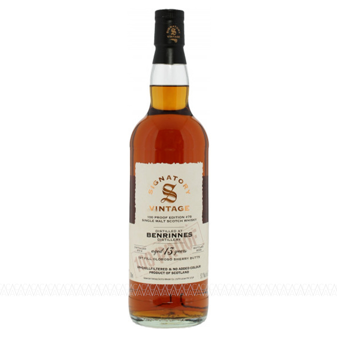 Signatory Vintage Benrinnes 13 YO 1st Fill Oloroso Butts 100 Proof Edition #78 Whisky 57,1% 700ml Signatory Vintage Benrinnes 13 YO 1st Fill Oloroso Butts 100 Proof Edition #78 Whisky 57,1% 700ml