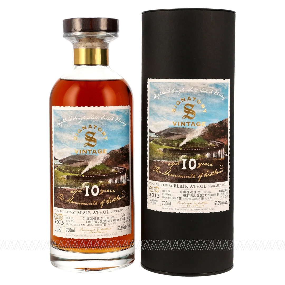 Signatory Vintage Blair Athol 10 YO 1st Fill Oloroso Sherry Butts Finish Monuments of Scotland Whisky 50,8% 700ml Signatory Vintage Blair Athol 10 YO 1st Fill Oloroso Sherry Butts Finish Monuments of Scotland Whisky 50,8% 700ml