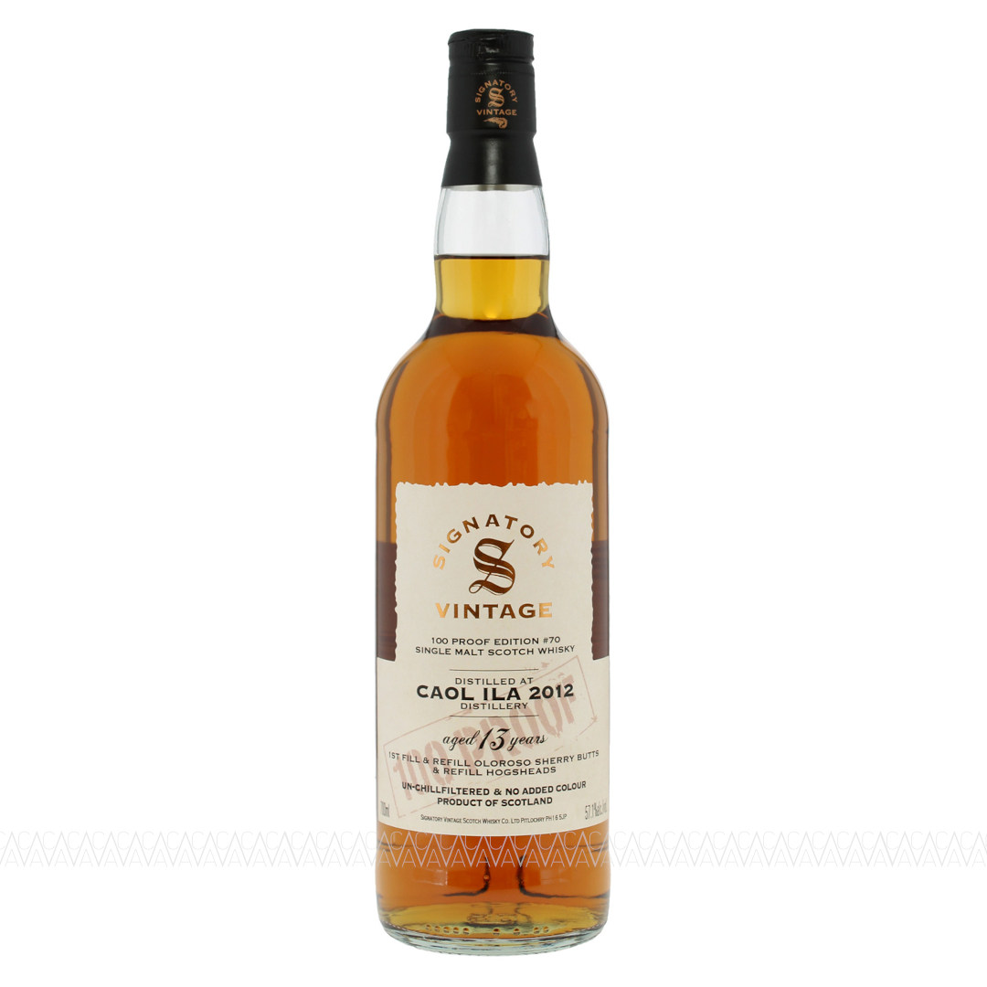 Signatory Vintage Caol Ila 13 YO 1st Fill & Refill Oloroso Sherry Butts 100 Proof Edition #70 Whisky 57,1% 700ml Signatory Vintage Caol Ila 13 YO 1st Fill & Refill Oloroso Sherry Butts 100 Proof Edition #70 Whisky 57,1% 700ml