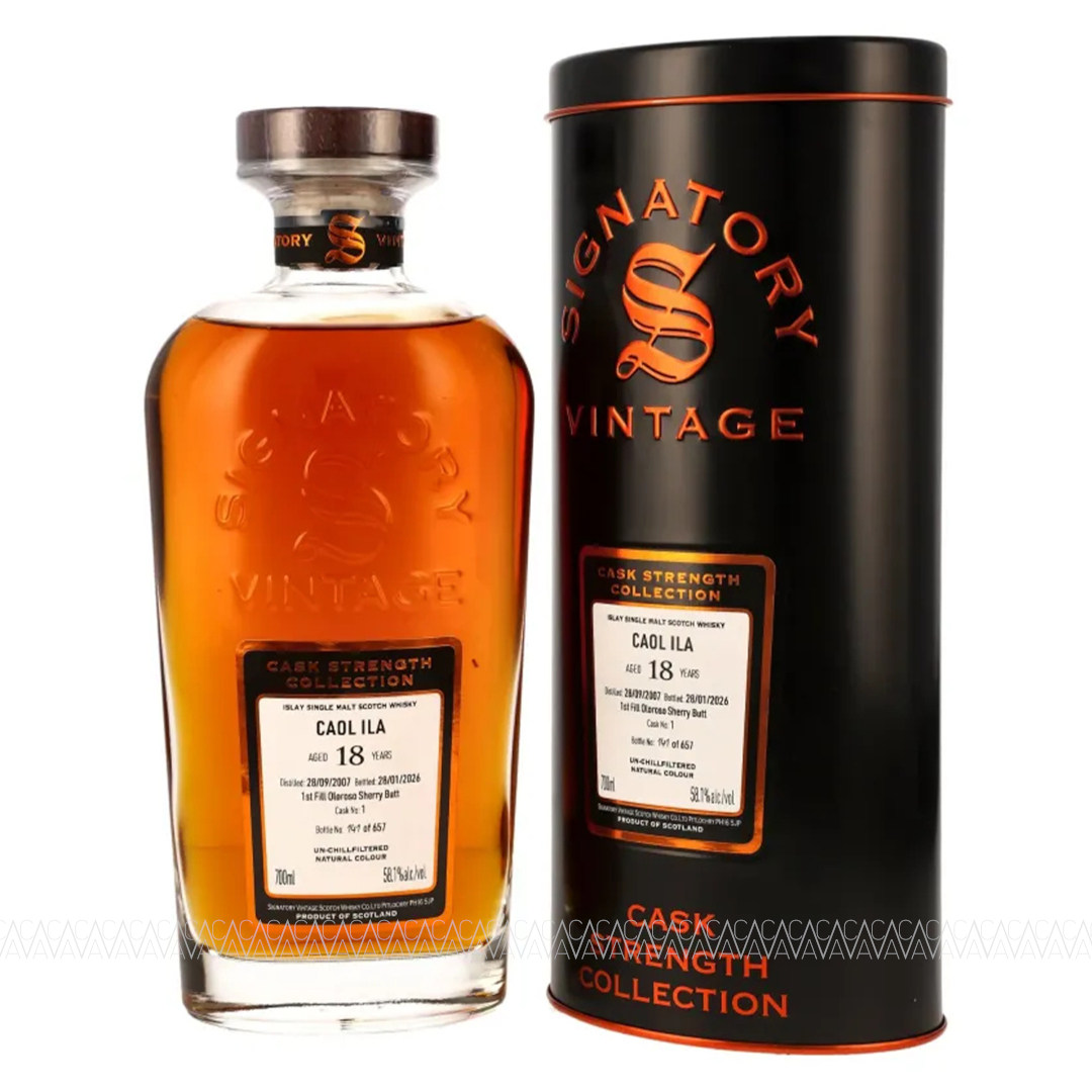 Signatory Vintage Caol Ila 18 YO 1st Fill Oloroso Sherry Butt CS Whisky 58,1% 700ml Signatory Vintage Caol Ila 18 YO 1st Fill Oloroso Sherry Butt CS Whisky 58,1% 700ml