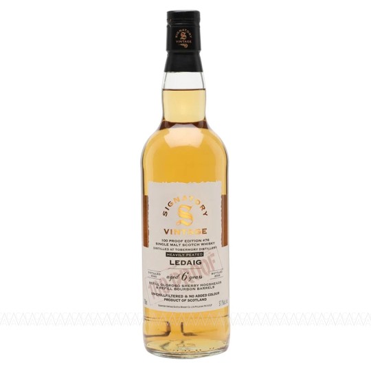 Signatory Vintage Ledaig 6 YO Oloroso Sherry & Bourbon Casks 100 Proof Edition #76 Whisky 57,1% 700ml