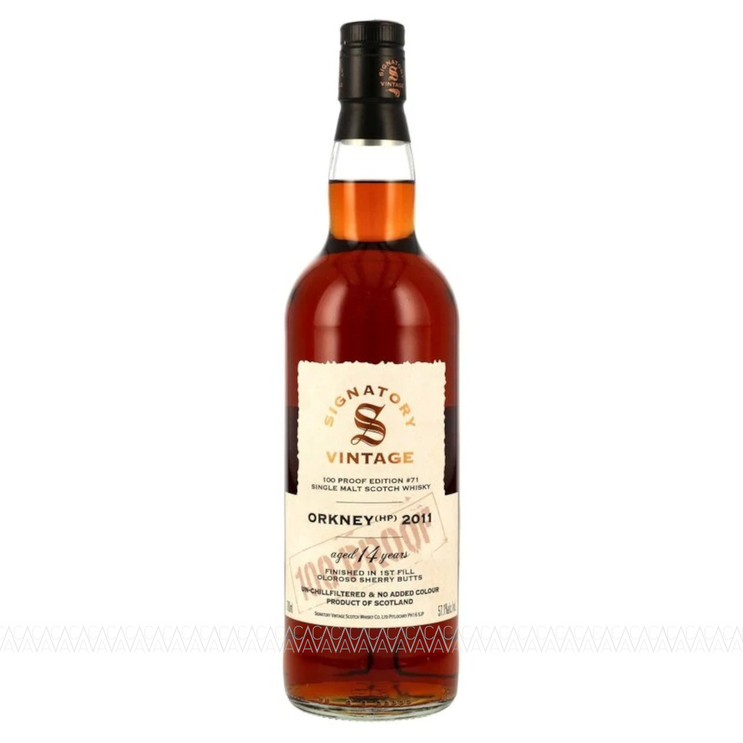 Signatory Vintage Orkney 14 YO Oloroso Sherry Butts Finish 100 Proof Edition #71 Whisky 57,1% 700ml Signatory Vintage Orkney 14 YO Oloroso Sherry Butts Finish 100 Proof Edition #71 Whisky 57,1% 700ml