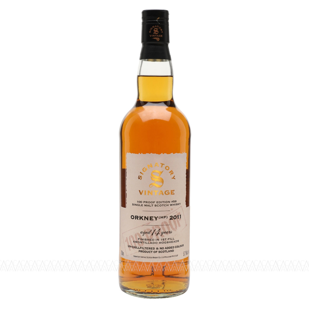 Signatory Vintage Orkney 14 YO Amontillado Finish 100 Proof Edition #58 Whisky 57,1% 700ml Signatory Vintage Orkney 14 YO Amontillado Finish 100 Proof Edition #58 Whisky 57,1% 700ml