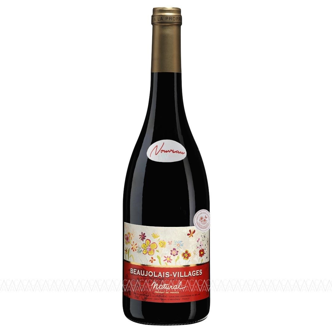 Beaujolais Villages Nouveau Natural 2024 Ερυθρός Ξηρός Οίνος Γαλλίας 750ml