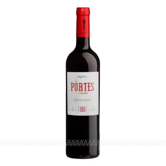 Σκούρας Portes Merlot Ερυθρός Ξηρός Οίνος 750ml