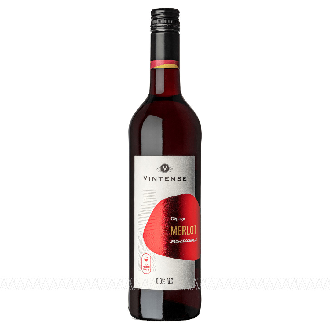 Vintense Merlot Ερυθρός Ξηρός Οίνος Βελγίου Χωρίς Αλκοόλ 750ml