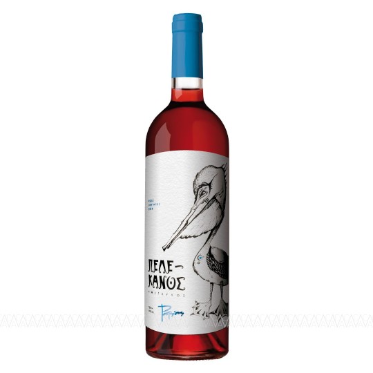 Πότσιος Πελεκάνος Ροζέ Ημίξηρος Οίνος 750ml