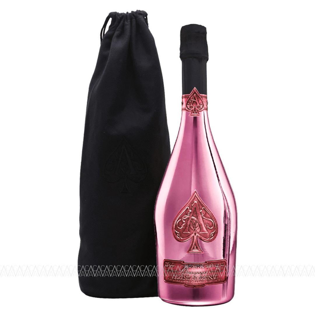 Armand de Brignac Rose Brut Champagne 750ml in Velvet Bag