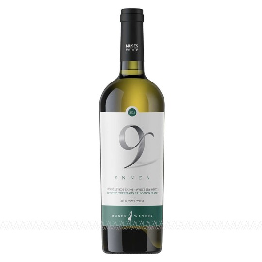 Κτήμα Μουσών 9 Λευκός Ξηρός Οίνος 750ml