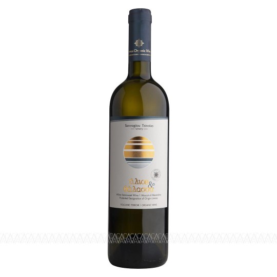 Limnos Organic Wines Ήλιος & Θάλασσα Λευκός Ημίγλυκος Βιολογικός Οίνος 750ml